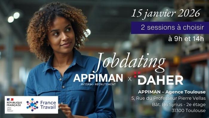Image d'illustration de l'actualité Job Dating APPIMAN x DAHER : rendez-vous à Toulouse le 15 janvier