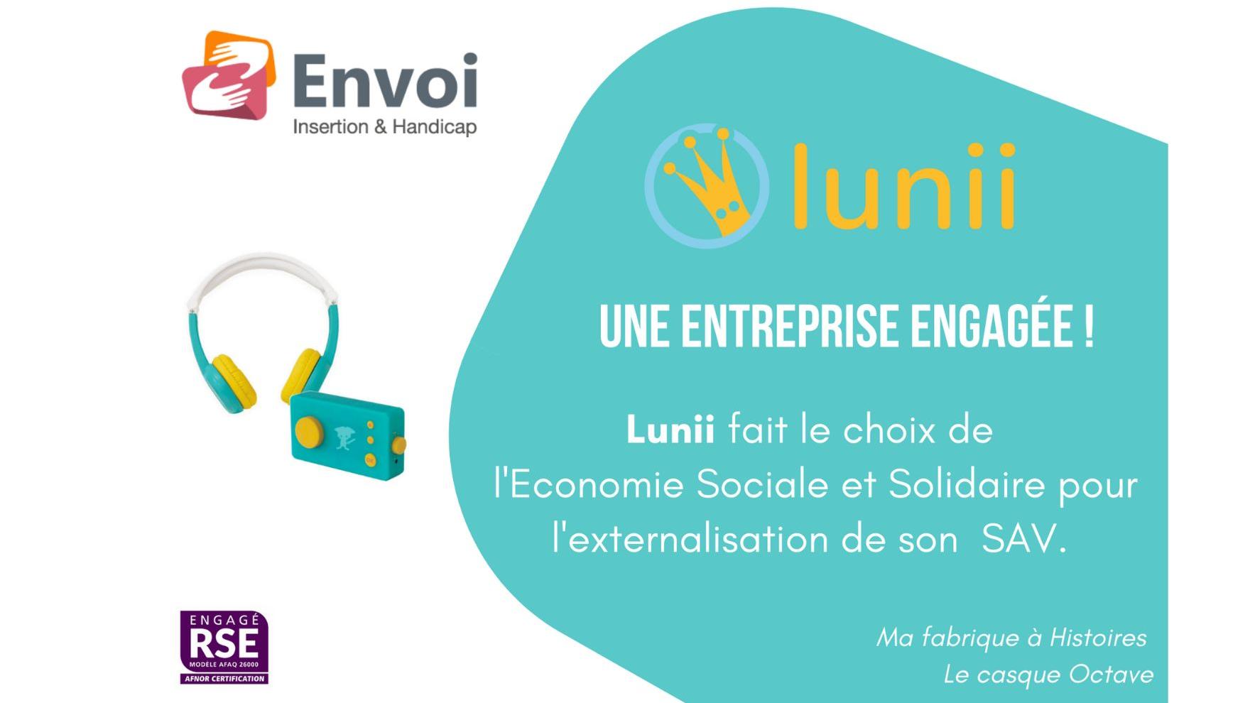 Image d'illustration de l'actualité LUNII choisit ENVOI Insertion & Handicap pour assurer la gestion de son SAV